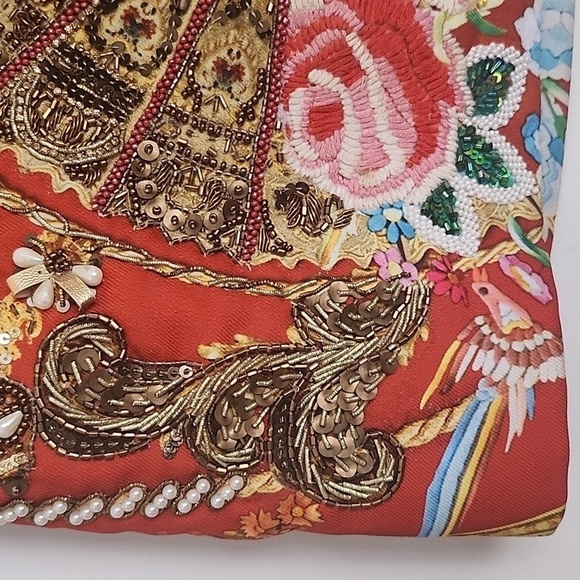 RARE! Camilla Cameos Dance Mini Skirt Beaded Embellished Size 1 Small b132 - Picture 9 of 16